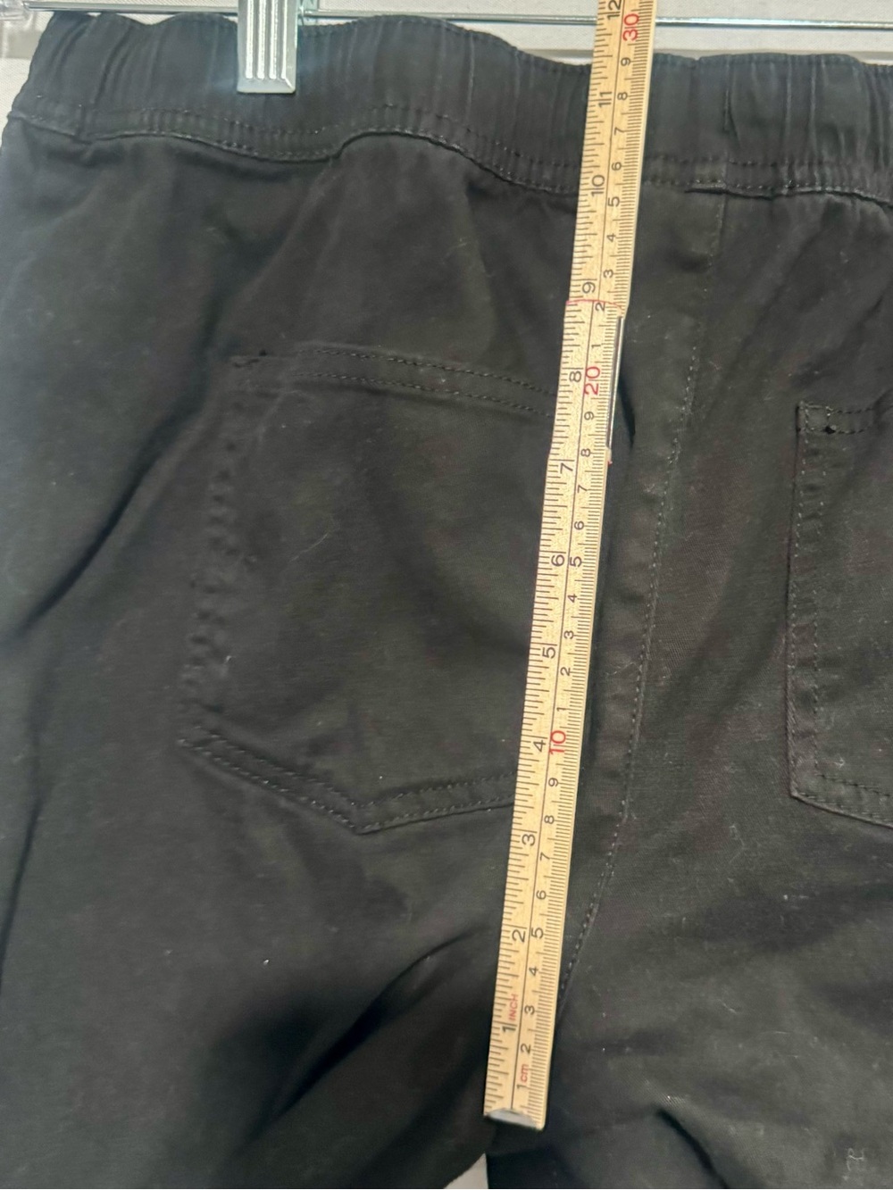 wonder nation Black Jogger Pants with White Drawstring - Picture 7 of 7